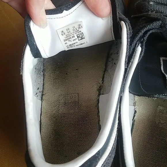 Puma Super Liga Blue/Black Leather Retro Gum Soles Men's Shoes 10.5 - Picture 5 of 9